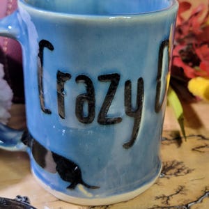 Crazy Dachshunds on Pottery Mug