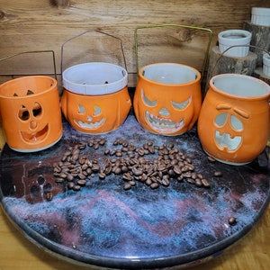 Pottery Pumpkin and Mummy  Luminary #1, #2, #3, #4, or #5  Choice