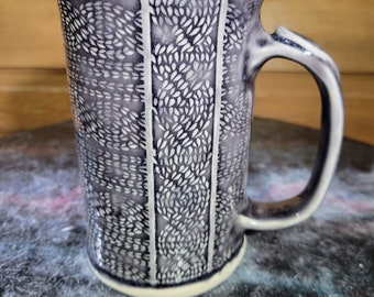 3D Sweater Exterior and 3D Floral inside  Pottery Mug