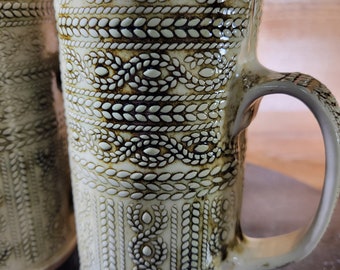 Antique White Sweater Pottery Mug