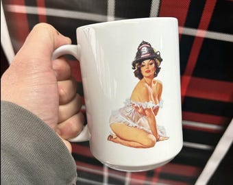 Shear Pinup - Firefighter - 15oz Ceramic Mug