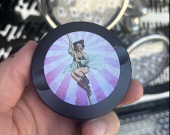 Vintage Pinup Girl Metal Tin