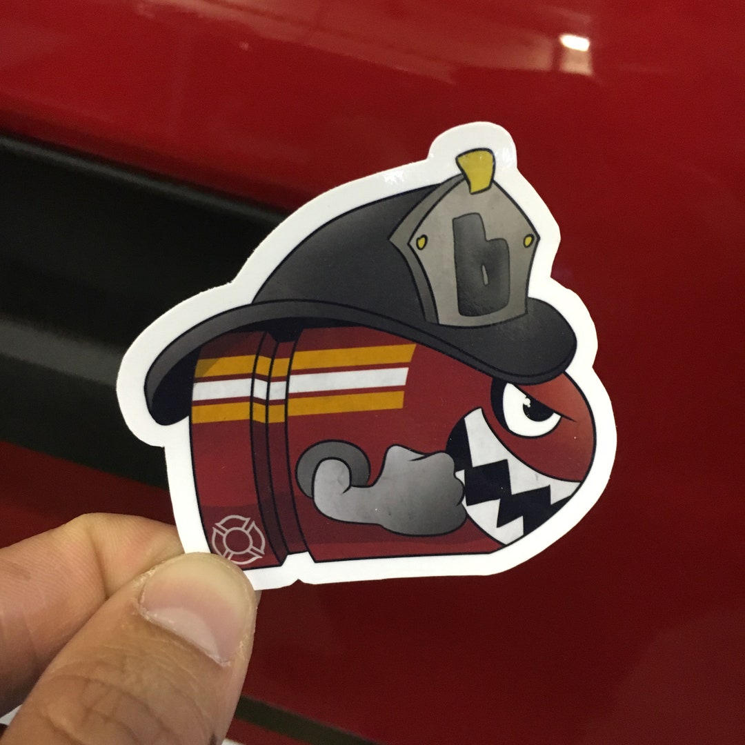 Firebolt Sticker Firefighter Bullet Sticker - Weather Resistant - UV Laminate - Matte ...