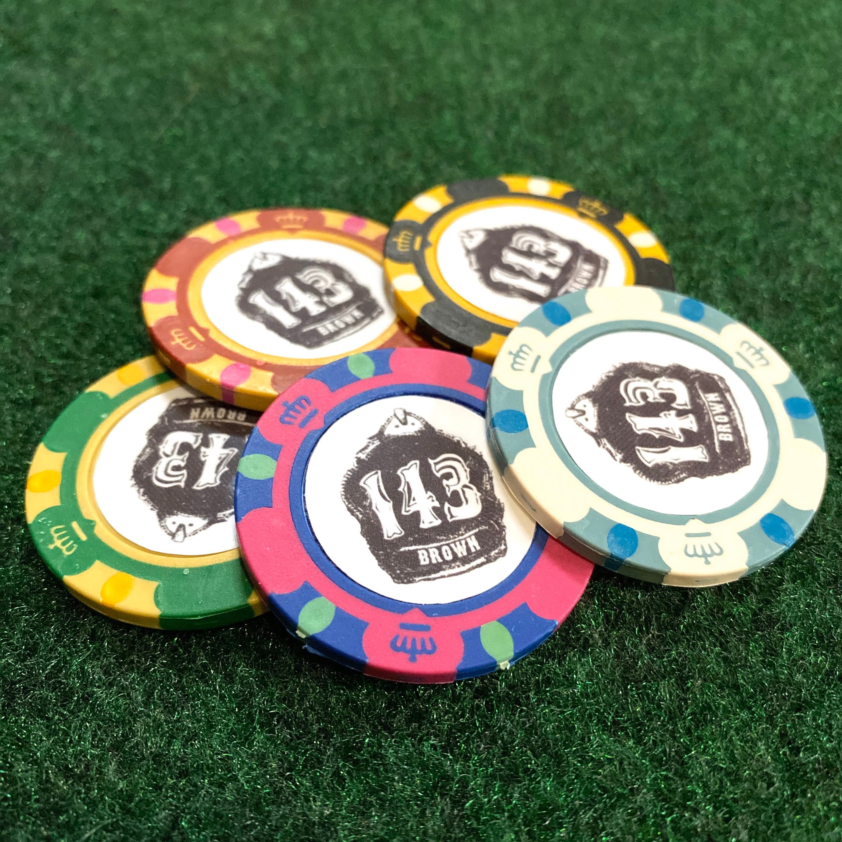 Personalized Poker Chip Golf Ball Marker Etsy