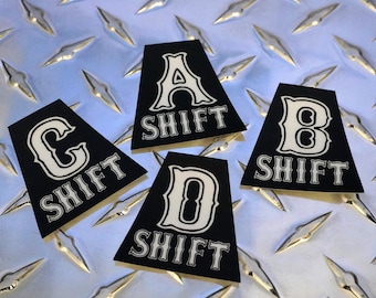 Black Shift Tets - Weather Resistant - UV Laminate - Matte Finish