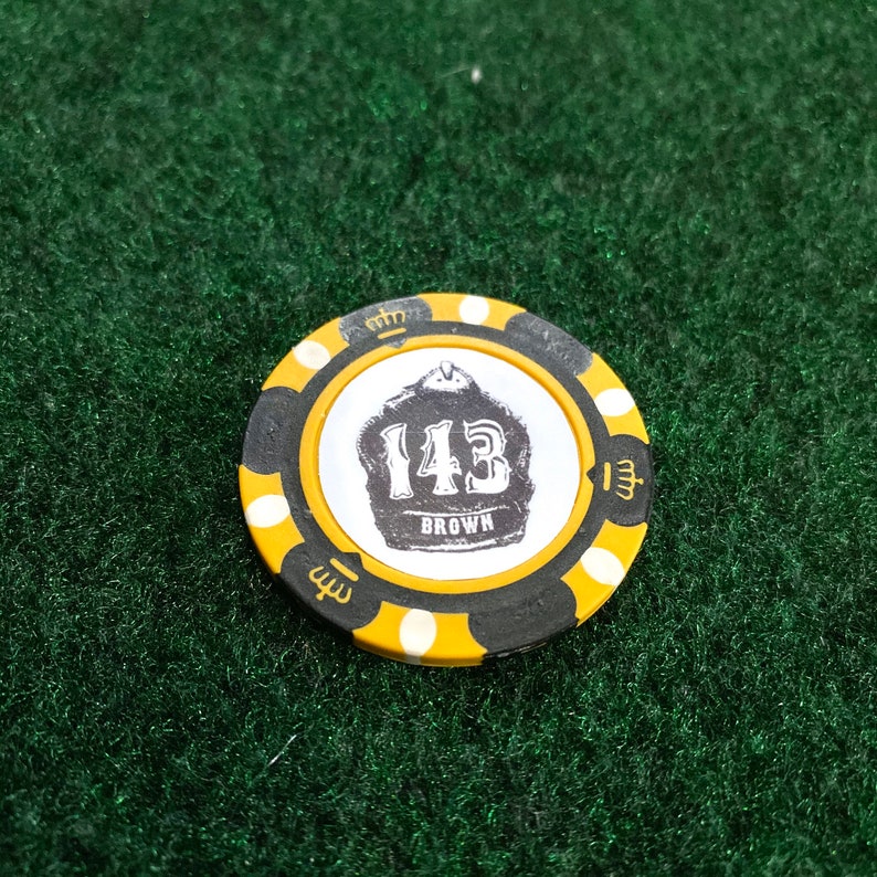 Personalized Poker Chip Golf Ball Marker Etsy