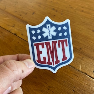 EMT Football Logo Sticker