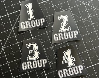 Black Group Tets - Weather Resistant - UV Laminate - Matte Finish