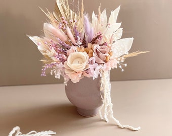 Dried flower arrangement with infinity rose | Dried flower bouquet "Spring Lilacs - Big Edition" | Gift idea | Wedding decoration | Table decoration