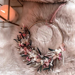 Dried flower wreath “Grateful”