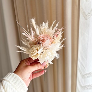Cake topper con rosa infinita "rosa, rosa cipria, bianco" |  Decorazione della torta | Decorazione per torta nuziale | Decorazione per torta nuziale | Decorazione per torta | spilla a forma di fiore