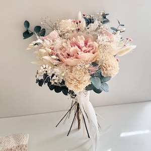 Brautstrauß „Für immer mein“ Trockenblumenstrauß / Trockenblumenbrautstrauß / Brautstrauß / Standesamtstrauß / Hochzeitsdeko / Blumen