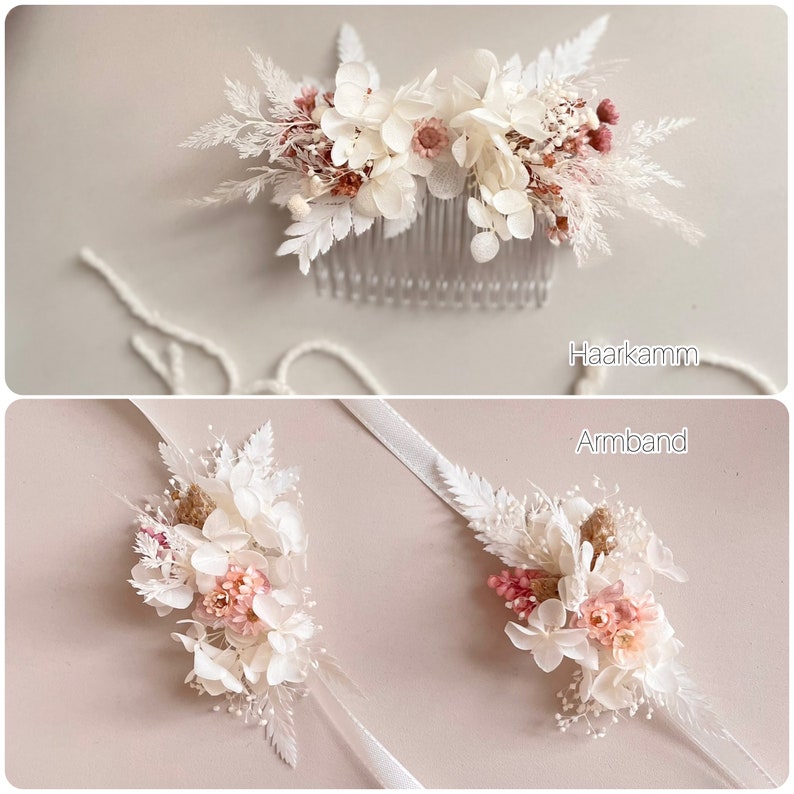 Standesamtstrauß Cotton Candy Small 2.0 Trockenblumenstrauß / Trockenblumenbrautstrauß / Hochzeitsdeko / Bohohochzeit Bild 7