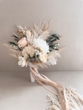 Boho bridal bouquet "Limoni e Olive - Basta" | Dried flower bouquet for the bride | Wedding bouquet