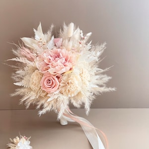Brautstrauß „Cotton Candy 2.0“ | Trockenblumenstrauß | Hochzeitsdeko | Dekostrauß Trockenblumen | Brautstrauß Trockenblumen