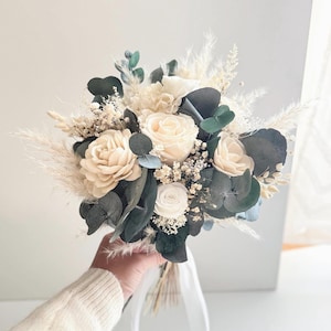 Bridal Bouquet “Greenery Love” Dried Flower Bouquet / Dried Flower Bridal Bouquet / Bridal Bouquet / Greenery Bridal Bouquet / Eucalyptus Bouquet