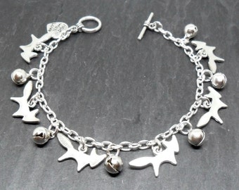 Foxy Loxy (with bells on) Charm Bracelet