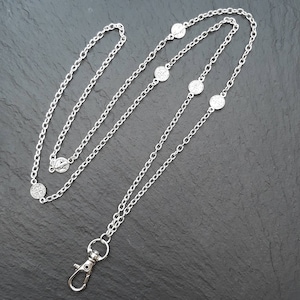 Glaube Lanyard ~ Religiöser Ikonen Anhänger ~ SilberKette Id Kartenhalter ~ Lanyard Halskette ~ CWtChUSstore ~ religiöse Ikonographie