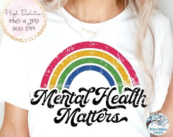 Mental Health PNG Digital Download Sublimation File Self Care, Boho ...