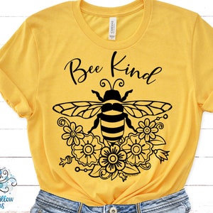 Bee Kind SVG, Be Kind Svg, Maglietta estiva Bee Svg, Bee Svg, Api, Maglietta Bee, File decalcomania in vinile Bee, Cricut, Design Bee, Design a sublimazione