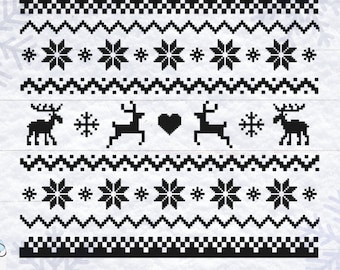 Christmas Sweater SVG, Ugly Christmas Sweater SVG, Sweater Pattern Svgs, DXF, png, jpg, Texture, Decal File, Cut Out, Christmas Shirt Svg