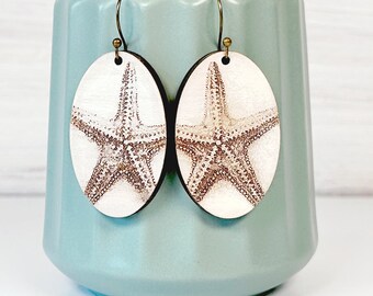 Starfish Earring SVG File for Glowforge or Laser Cutter, Summer Engraved Jewelry, Beach Earrings, Seashell Earrings, Digital Download File