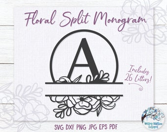 Download Split Monogram Svg Etsy