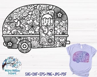 Camping Mandala Svg Etsy