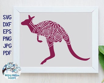 Download Kangaroo Mandala Svg Etsy