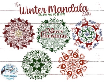 Download Santa Mandala Svg Etsy