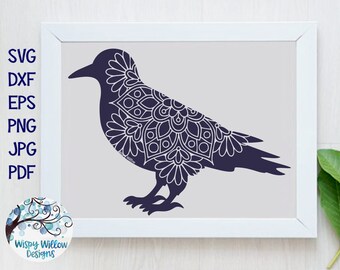 Mandala Animal Spirit Animal Spiritual Raven Depiction Pyrography Bringer in Light Native American Culture- Totem Wood Burned Art