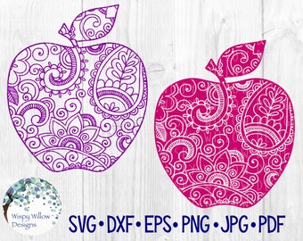Download Mandala apple | Etsy