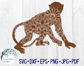 Download Monkey Mandala Svg Etsy PSD Mockup Templates