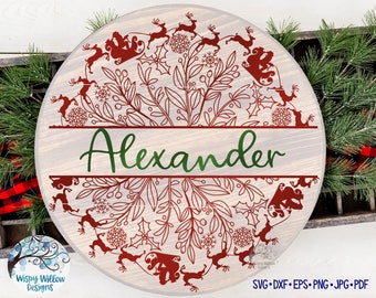 Download Free Christmas Mandala Etsy SVG DXF Cut File