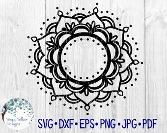 Download Mandala Border Svg Etsy