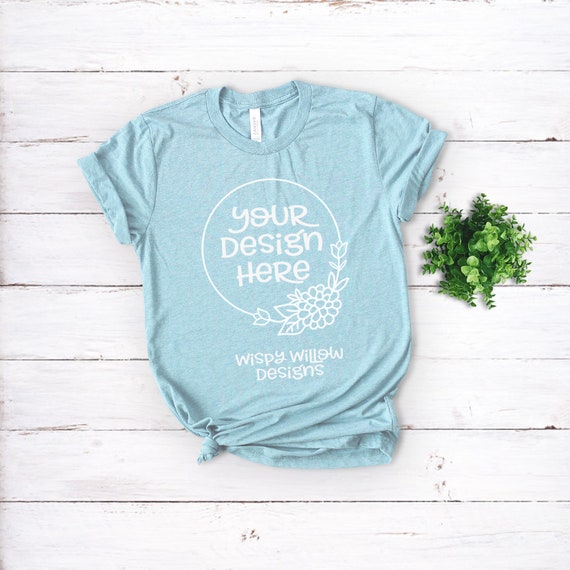 Download Seafoam T Shirt Mock Up Teal Aqua Blue T Shirt Shirt New Free T Shirt Mockups Psd Templates Design PSD Mockup Templates