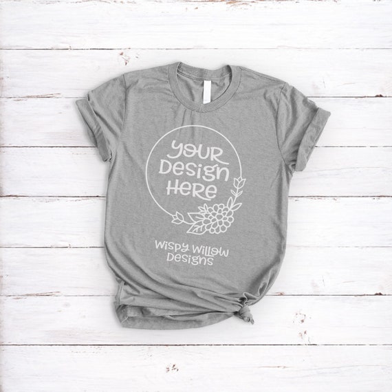 Download Light Gray T-Shirt Mock Up Grey T-Shirt Shirt Mockup ...