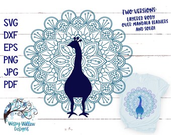 Download Peacock Mandala Svg Etsy