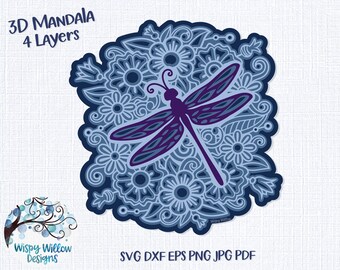 Download Dragonfly Mandala Etsy