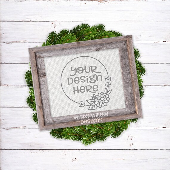 8x10 Horizontal Wood Frame Mock Up Farmhouse Jpg Wood