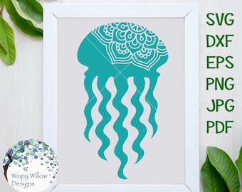 Download Jellyfish Mandala Etsy