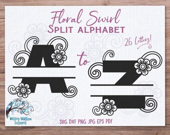 Download Split Monogram Svg Etsy