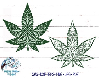 Download Marijuana mandala | Etsy