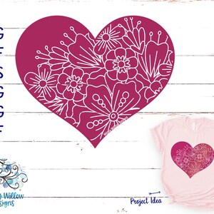 Floral Heart Mandala SVG Bundle, DXF, Png, Jpg, Valentine Mandala SVG ...