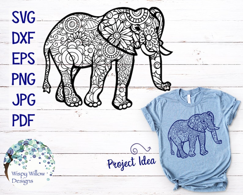 Free Free Elephant Zentangle Svg 758 SVG PNG EPS DXF File