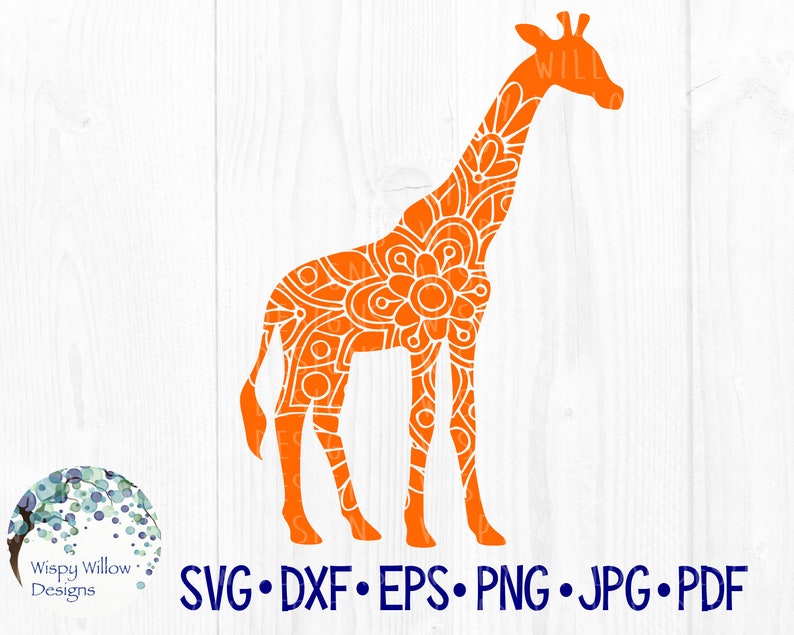 Download Giraffe Mandala SVG DXF png jpg eps png Safari Animal | Etsy