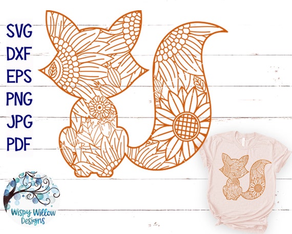 Download Fox Zentangle Svg Fall Svg Fall Fox Mandala Svg Fox With Etsy