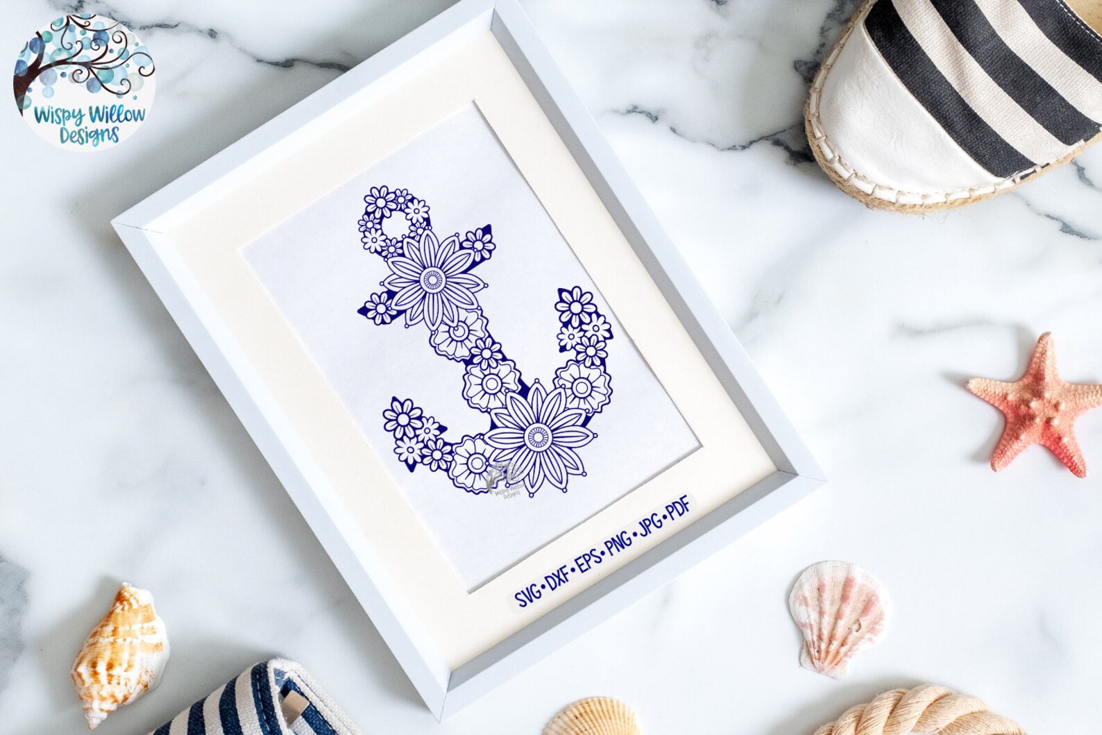 Floral Anchor SVG Anchor Mandala Svg Png Mandala Anchor - Etsy