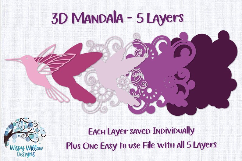 3D Mandala Bundle SVG 3D Layered Mandala Bundle Paper | Etsy