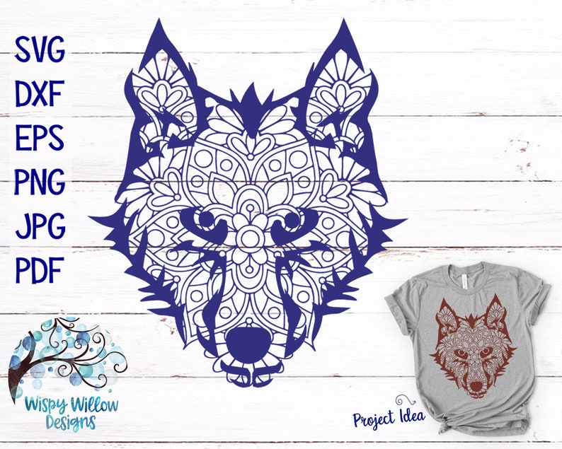 Download Wolf Mandala Svg Free For Cricut - Layered SVG Cut File ...